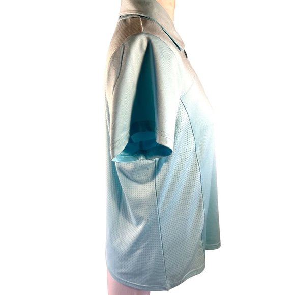 Izod XFG Golf 3/4 Zip Turquoise Women Shirt Size Medium - Picture 7 of 8